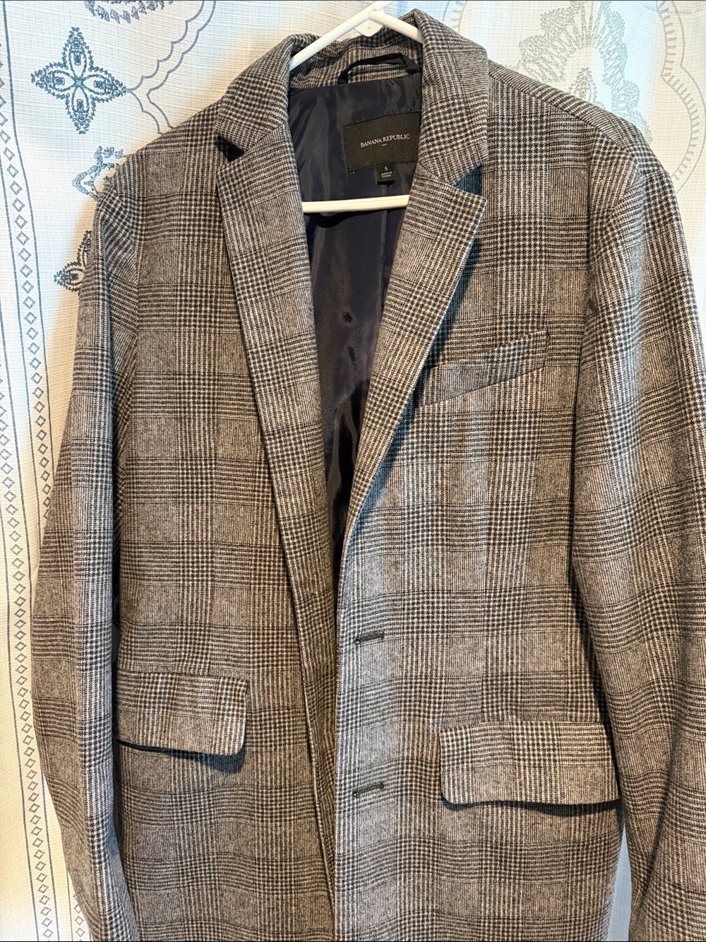 Banana Republic Gray Glen Plaid Men's Sport Coat Blazer